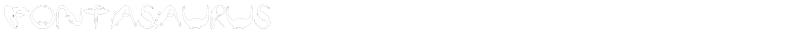 FontaSaurus font preview